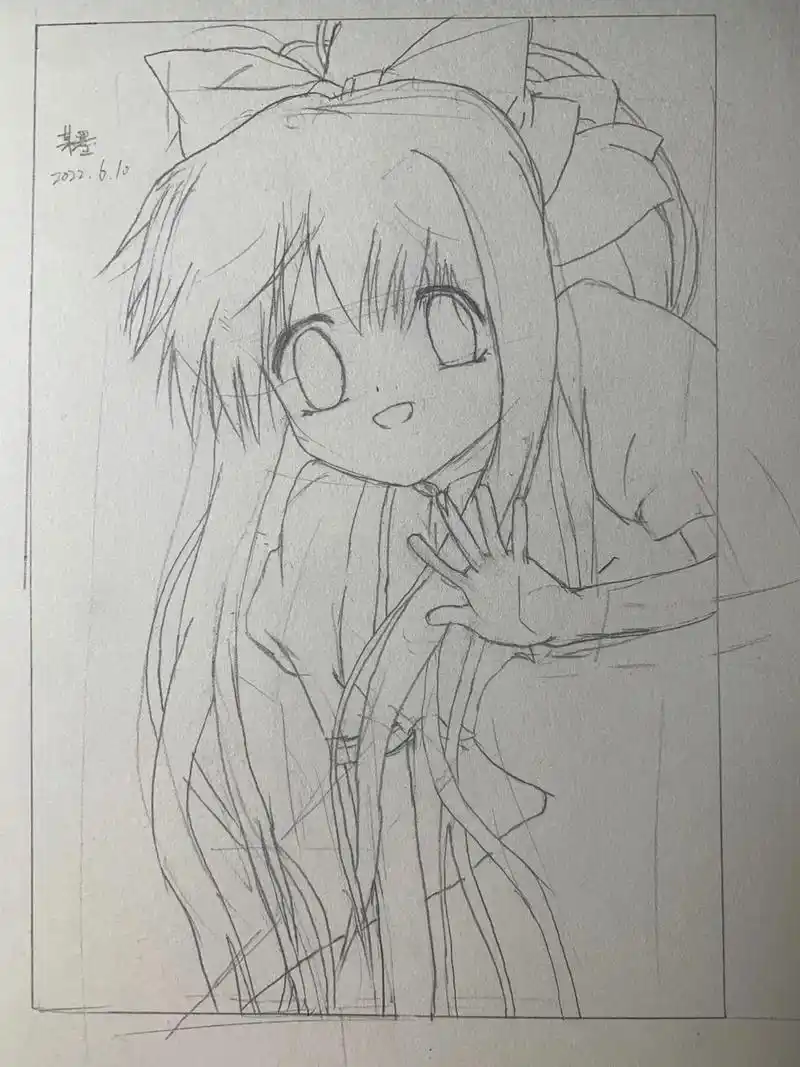 手绘 #临摹 #画渣日常 #二次元 #日常瞎画 #动漫 # - 抖音