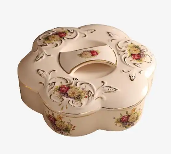 创意家居客厅装饰品糖果盆【高清产品实物png素材】-90设计