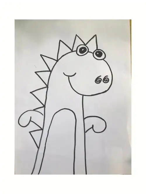 幼儿园大班简笔画涂色画