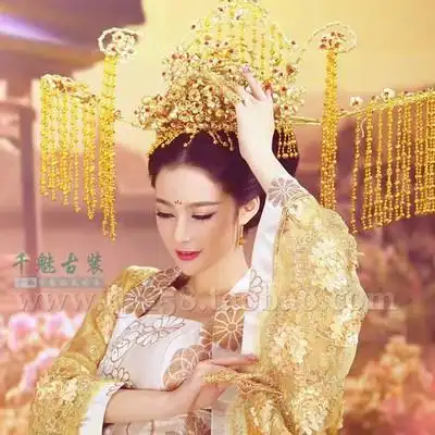 影视唐朝贵妃皇后大气宫廷主题古装影楼摄影写真演出服莺吟燕舞