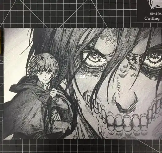 巨人素描附过程图