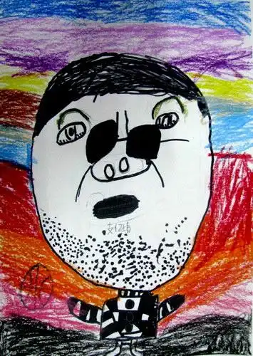 肖像/少儿绘画作品/儿童画/网络美术馆_中国少儿美术教育网