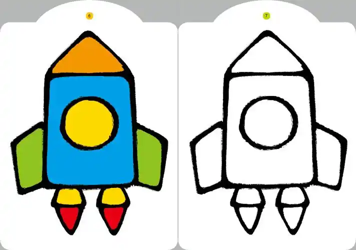 0-3岁涂色书(全8册)填色画画书美术幼儿童书, 发挥想象涂色,手脑协调