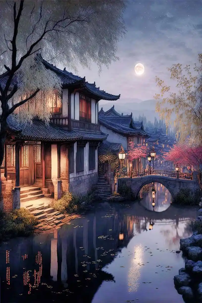 江南小镇#图文伙伴计划 #治愈系风景壁纸 #江南风景 #kk - 抖音