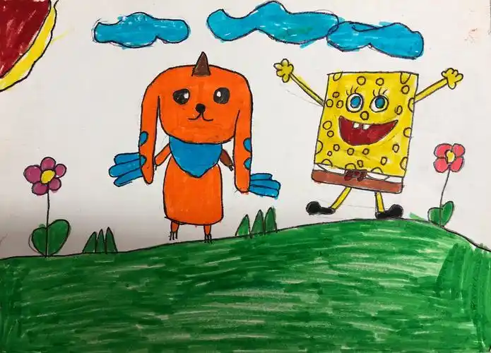 二(1)班《我们喜欢的动画形象》作品展