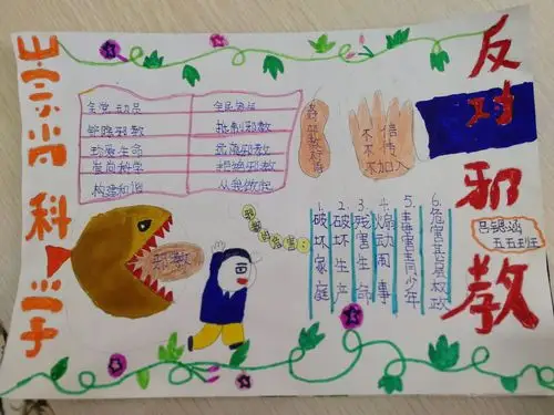 《崇尚科学反对邪教》手抄报精选