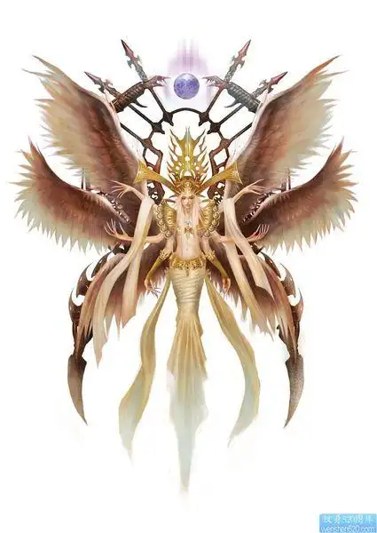 六翼天使图一张 帅一点的 最好看不到脸