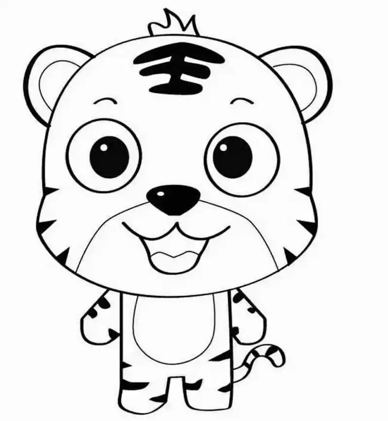 幼儿园小班动物涂色简笔画 动物简笔画