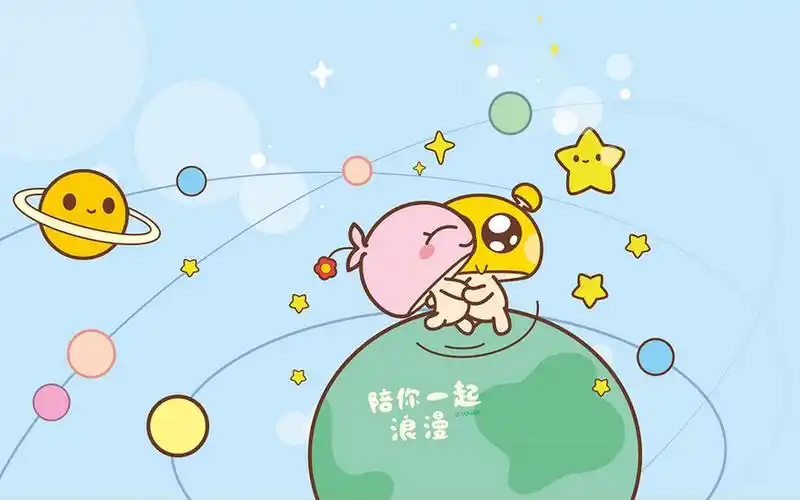 可爱卡通蘑菇点点唯美图片桌面壁纸