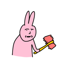 line app粉色兔子表情包  我的兔子朋友