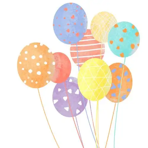 卡通气球元素gif动态图