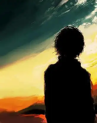 动漫男生一个人孤独背影图最好是漫画望采纳求一些动漫