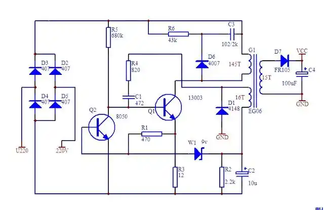 部分锂电充电器原理图