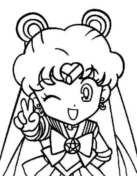 漫画人物简笔画 可爱 美少女 古装 q版