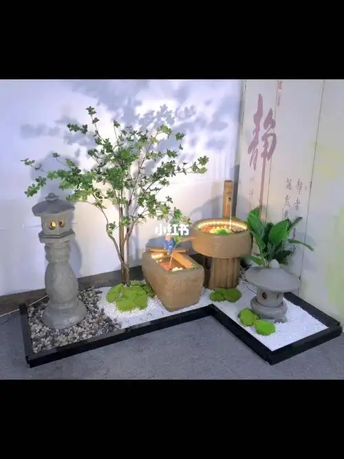 沉浸式室内角落造景日式水景软装分享