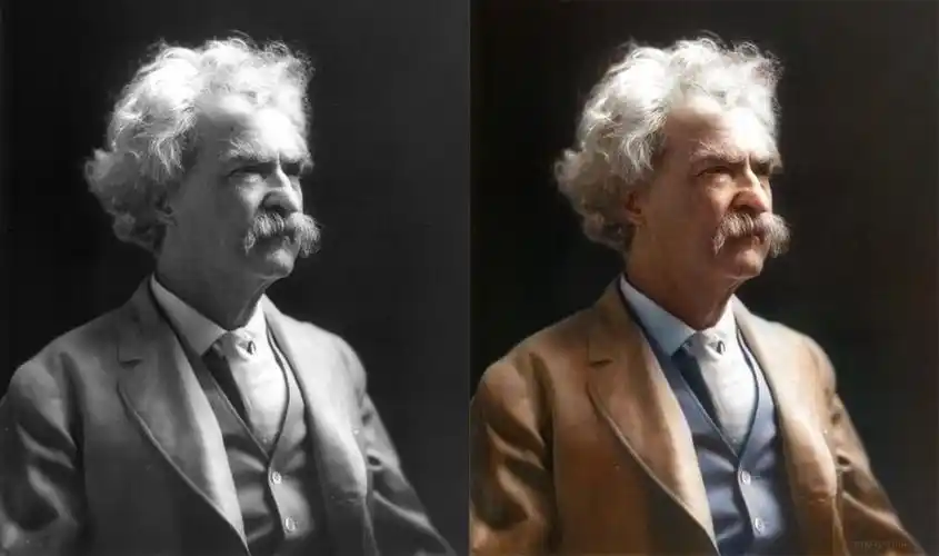 当经典黑白照片变成彩色:马克