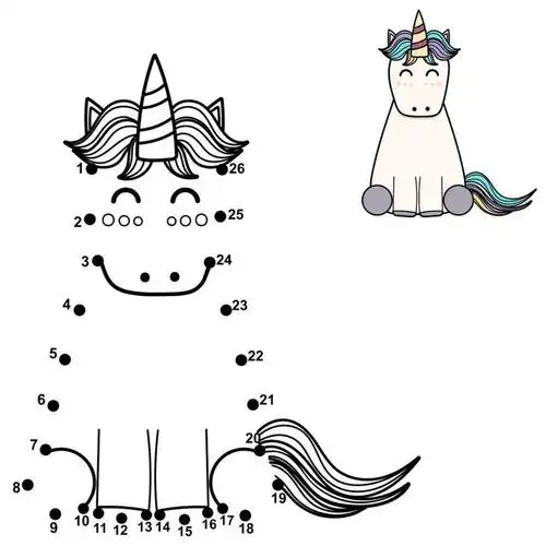 免费丨早教资料-数字点连画素材包