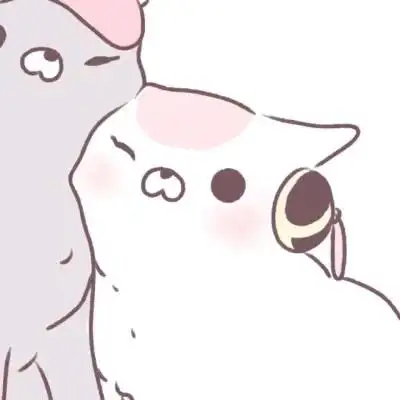 可爱卡通情侣图片呆萌一对两张头像