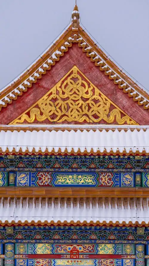 故宫龙年初雪##爱上紫禁城