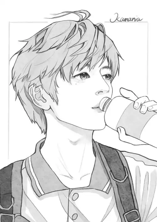 男生头像线稿练习