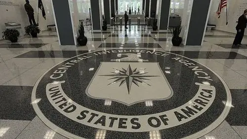 中情局总部大厅.(美联社资料图)