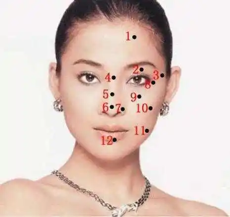 女人额头中间有痣