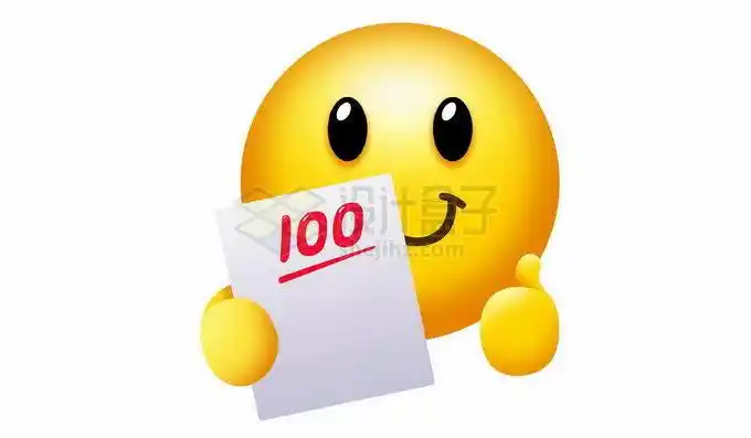 满分100分给你点赞卡通表情包6550511矢量图片免抠素材