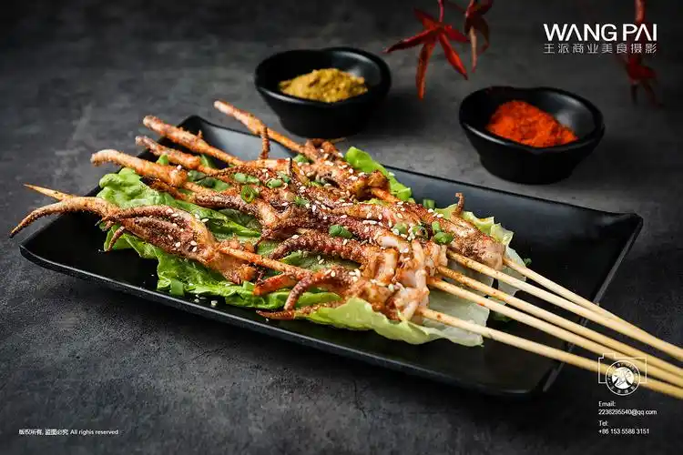 烧烤肉串碳烤羊腿羊排宁波台州绍兴上门菜品拍摄