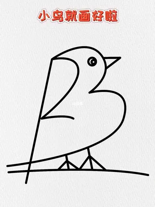 数字123画小鸟 #简笔画   #画画   #育儿