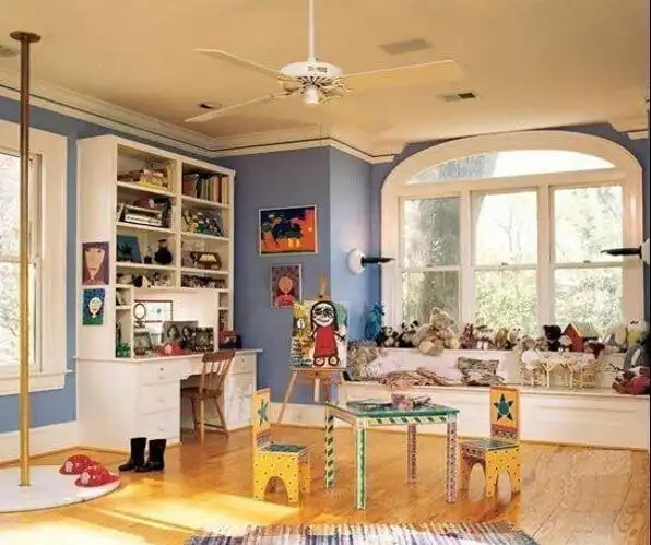 创意儿童房装修效果图可爱的大房间