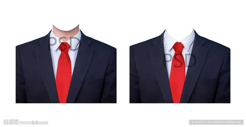 男西装红领带psd设计图__psd分层素材_psd分层素材_设计图库_昵图网
