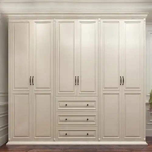 卧室衣柜定制平开门衣柜定做北欧简约现代实木走入式衣帽间定制