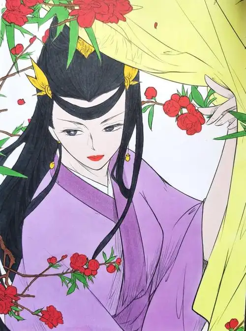 思美人61醉花颜涂色第二十副