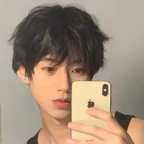 碎盖头韩版帅气拍照全头套碎齐假发男日系短直发蓬松自然全头套式