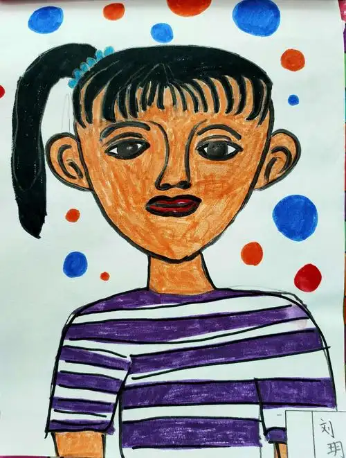 画人像——广州路小学五,四班优秀作业展