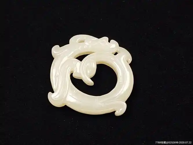 和田老玉螭龙花件新疆和田玉古玉老玉明清玉器支持全国复检古董艺术品