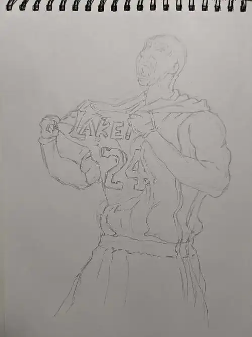 科比 #马克笔手绘  - 抖音