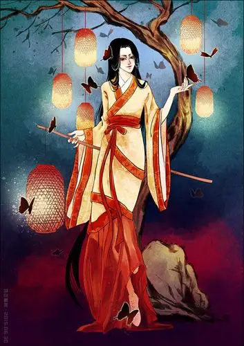 画着画着就画成(平胸)女鬼的感觉.