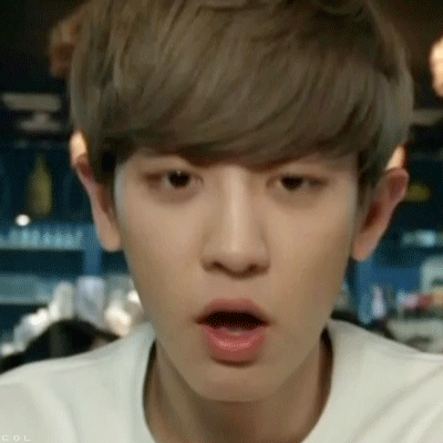 朴灿烈帅哥白衣服讲话gif动图_动态图_表情包下载_soogif