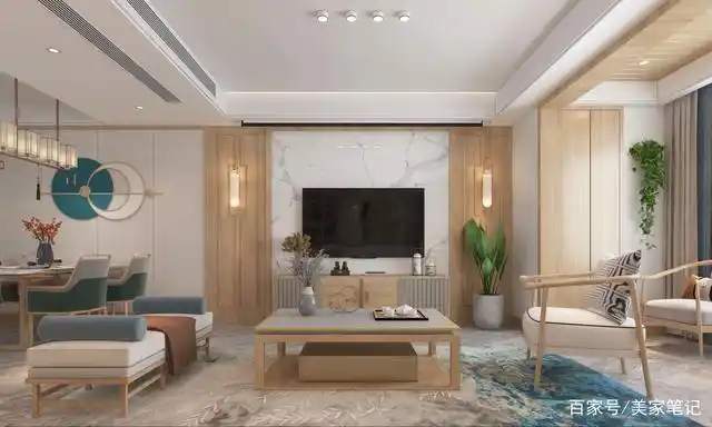 想看更多款的原木风,今天分享的这套就是以原木色为主色调的新中式