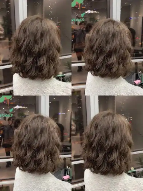 女生短发必备烫发,法式烫蛋卷头,蓬松显脸小