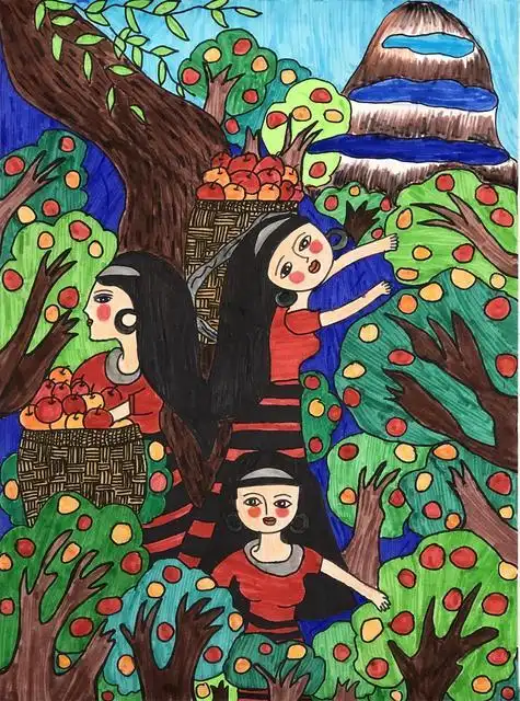 《果子熟了》 付童 10岁.jpg