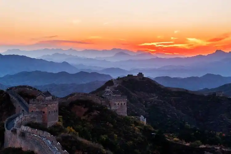 美秋中国最美的秋天蓝天白云飘逸悠扬坝上草原古北口野长城五日休闲