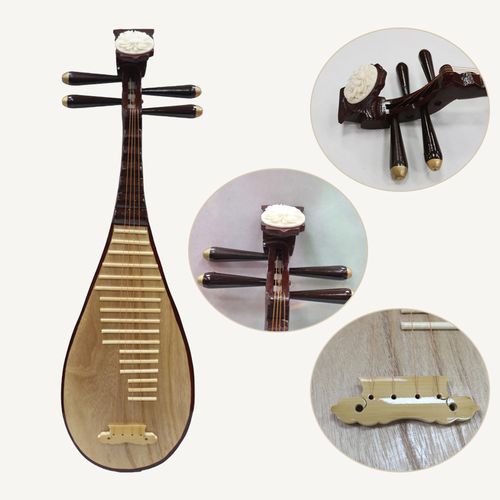 实木舞蹈琵琶乐器仿n真道具影楼摄影彩绘工艺汉服古风拍照走秀乐