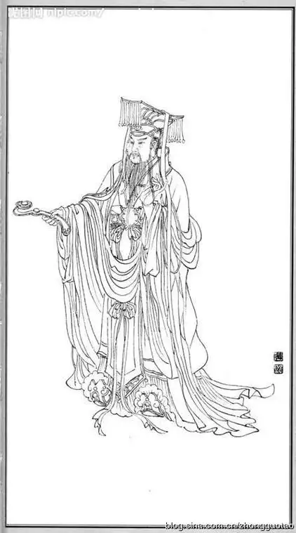 【转载】白描图谱之《神仙》 - 画家吴马 山水画 书法的日志 - 网易