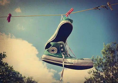 找回真实的自己就是喜欢简简单单的感觉 唯美帆布鞋(3)