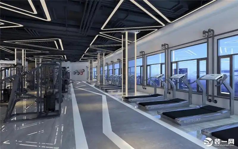 健身房装修效果图