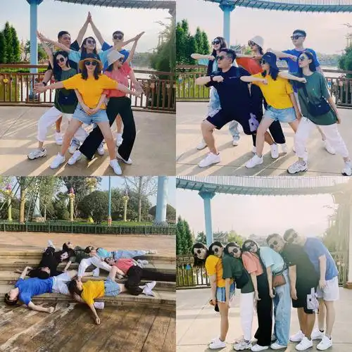 迷惑沙雕照 | 让人记忆深刻的六人拍照姿势_拍照_墨镜_拍照姿势不重样