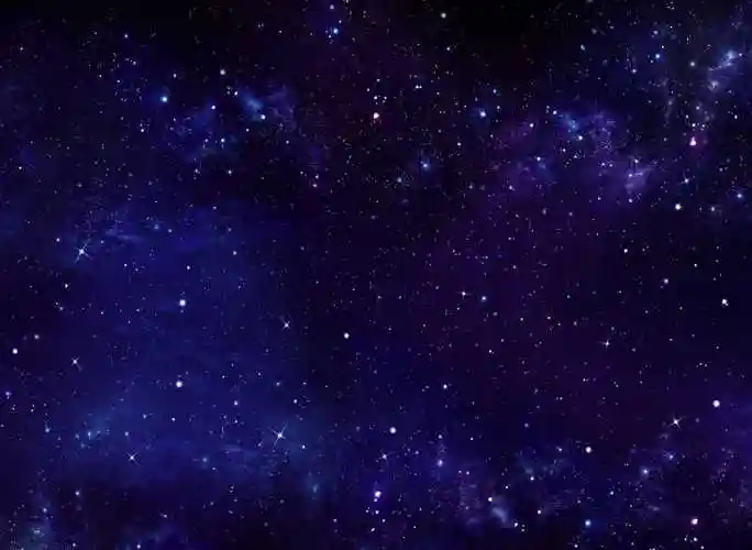 深蓝色的星空