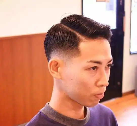 三七侧背头两边推掉